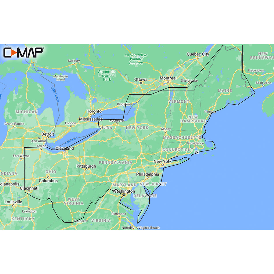 C-MAP M-NA-Y213-MS US Lakes East REVEAL Inland Chart [M-NA-Y213-MS]