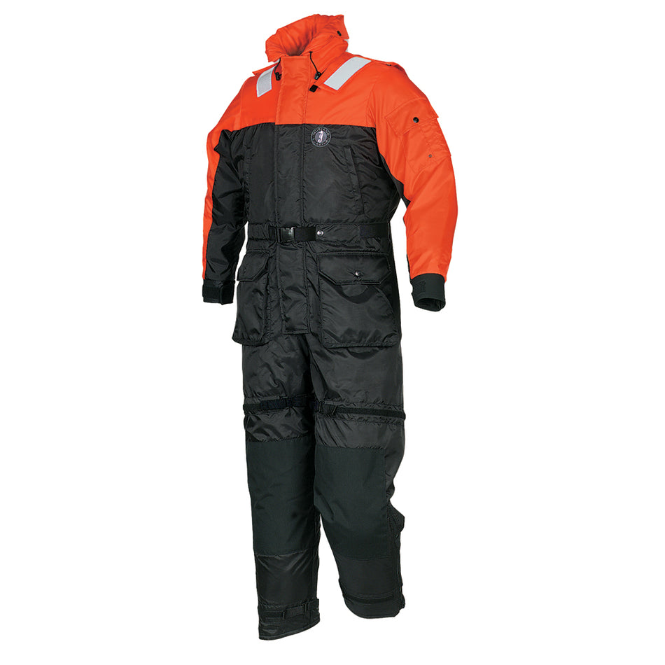 Mustang Deluxe Anti-Exposure Coverall  Work Suit - Orange/Black - XXXL [MS2175-33-XXXL-206]