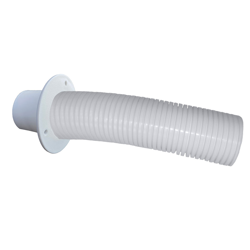 Trident Marine 4 White Stern Flex Hose w/Transom Flange [TFK-4W]